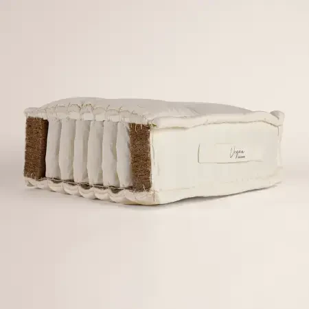 Organik Pamuk, 800 Count Pocket Yay Sistemli, El Yapımı Vegan Yatak 200x200 cm - 6