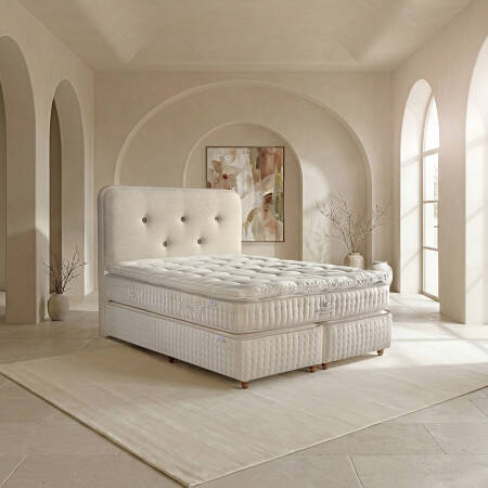 Doğal Yün-Pamuk, Calico Özel Yay Sistemli El Yapımı Yatak 180x200 cm - Victorian - 12