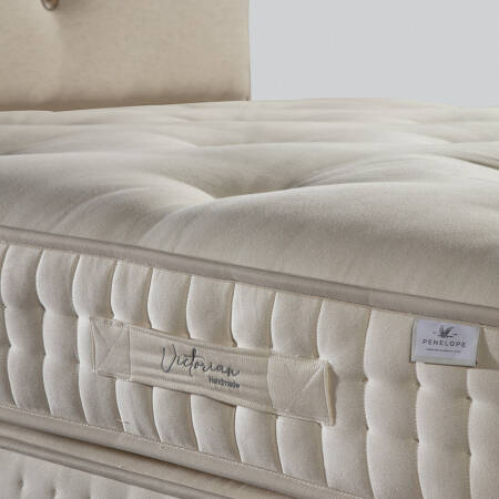 Organik Yün-Pamuk, Calico Özel Yay Sistemli El Yapımı Yatak 200x200 cm - Victorian - Penelope (1)