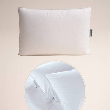 Otel Konforunda Isı Dengeleyici Kaz Tüyü Yastık ve Alez Seti - PENELOPE (1)