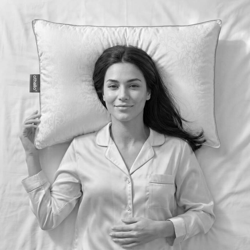 Pamuk Kumaş Hcs Elyaf Dolgulu Yastık - Crowna Serisi - Othello