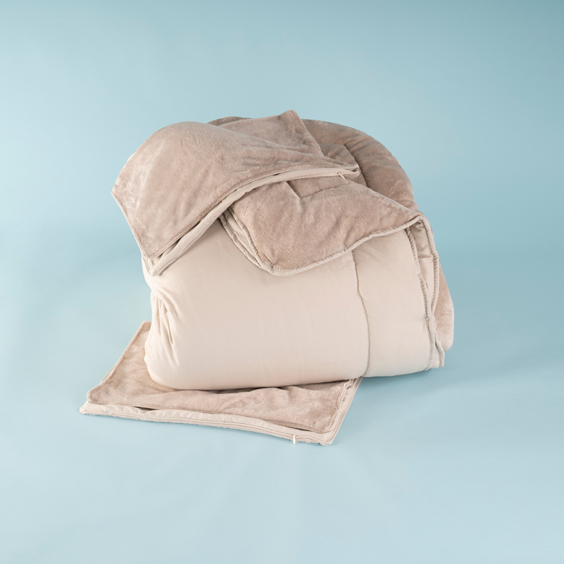 Elegante Dormio Trio Yastık Kılıfı&Yorgan Vizon 155x215 cm - Othello