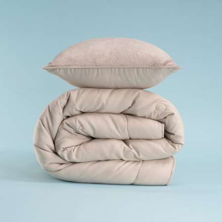 Elegante Dormio Trio Yastık Kılıfı&Yorgan Vizon 195x215 cm - 8