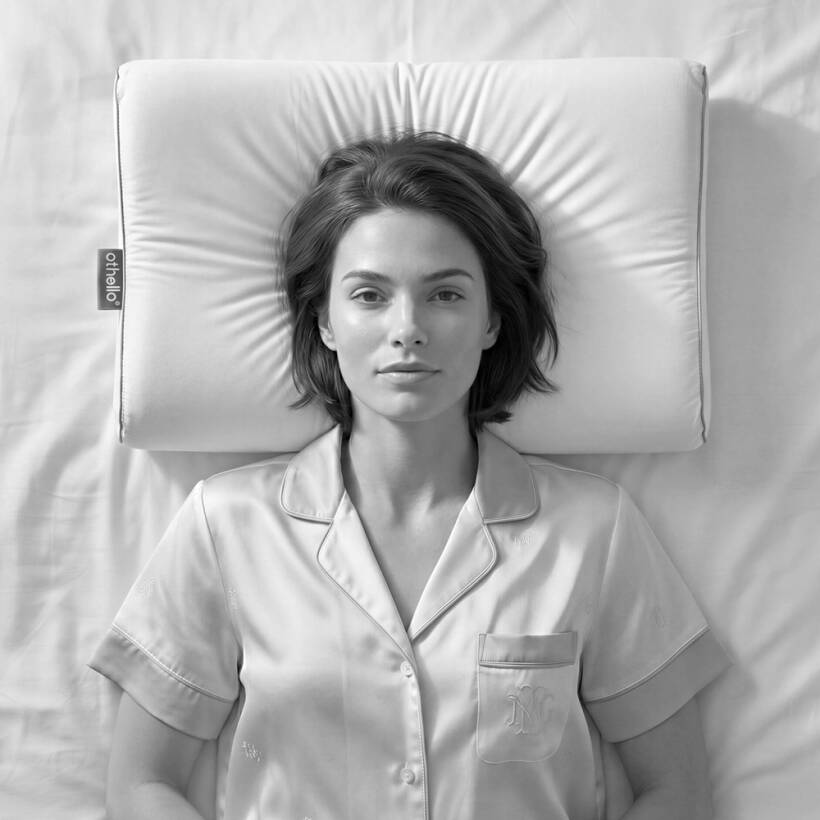 Medica Airmed Hava Kanallı Baş Ve Boyun Destek Visko Yastık 60x40+11/10 cm - Othello