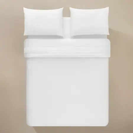 %100 Pamuk 200 TC Nevresim Takımı 240x220 cm Beyaz - Vera Serisi - PENELOPE (1)