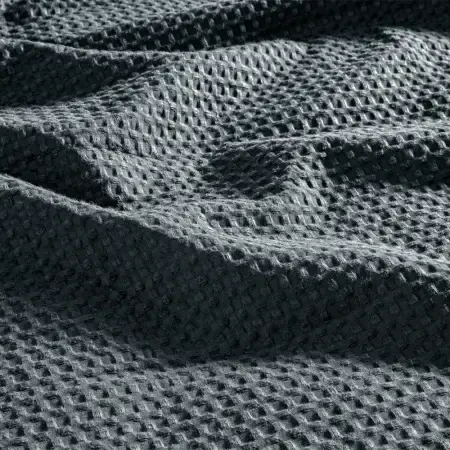 %100 Pamuk Çift Kişilik Pike 220x240 cm Antrasit - Lia Serisi - Penelope