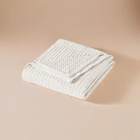 %100 Pamuk Çift Kişilik Pike 220x240 cm Beyaz - Lia Serisi - 5