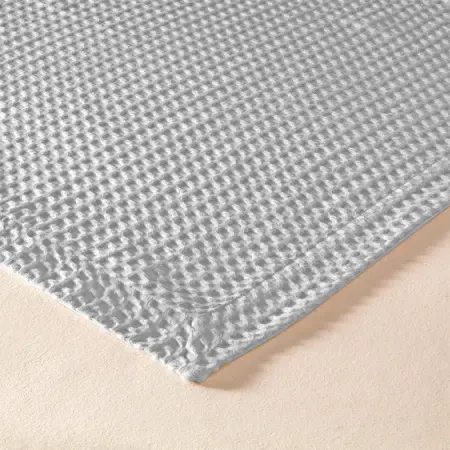 %100 Pamuk Çift Kişilik Pike 220x240 cm Gri - Lia Serisi - 3