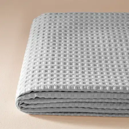 %100 Pamuk Çift Kişilik Pike 220x240 cm Gri - Lia Serisi - 4