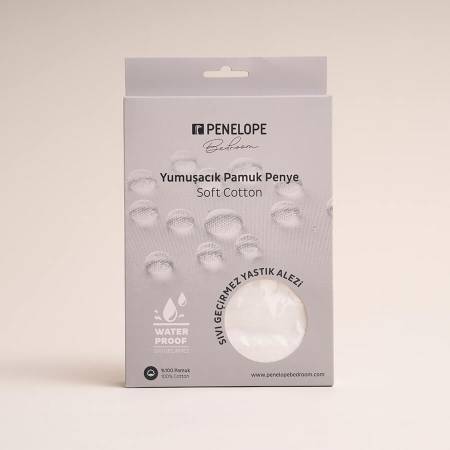 %100 Pamuk Penye Sıvı Geçirmez 2'li Yastık Alezi 50x70 cm - 9