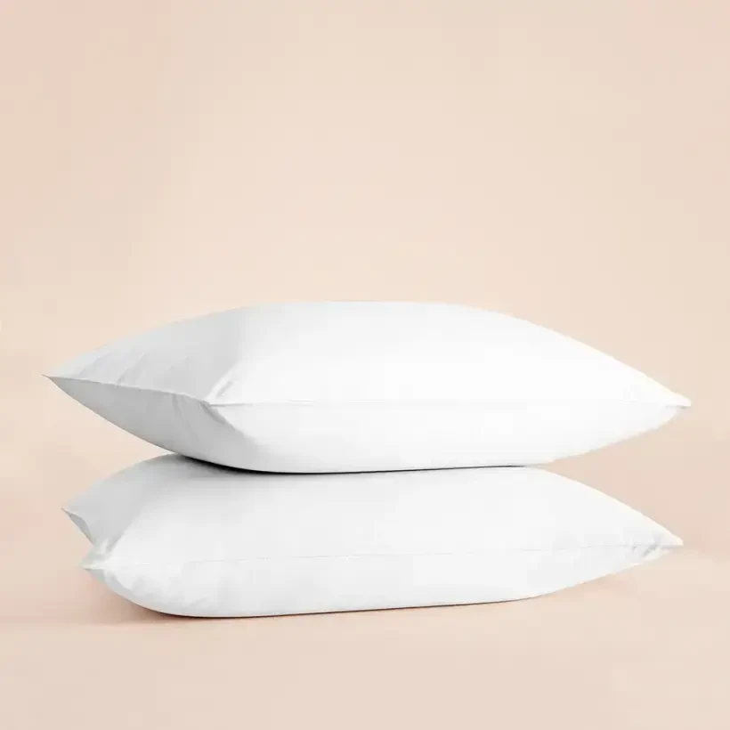 %100 Pamuk Percale 2'li Yastık Kılıfı Beyaz - Pure Serisi - Penelope
