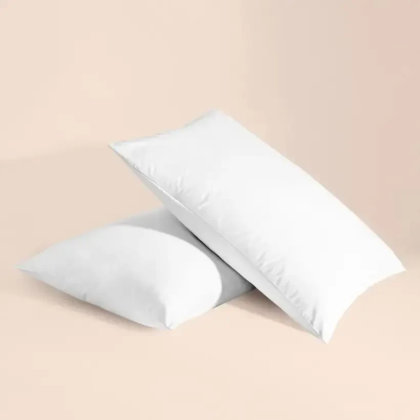 %100 Pamuk Percale 2'li Yastık Kılıfı Beyaz - Pure Serisi - 