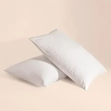 %100 Pamuk Percale 2'li Yastık Kılıfı Gri - Pure Serisi - Penelope (1)