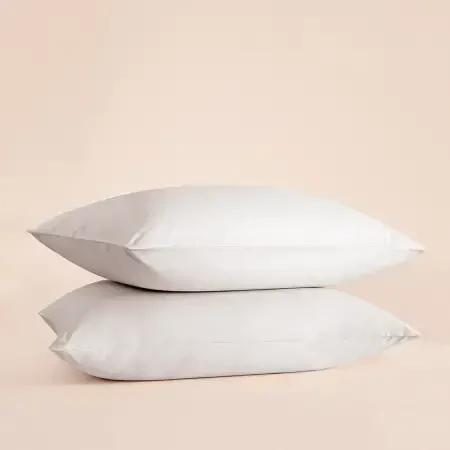 %100 Pamuk Percale 2'li Yastık Kılıfı Gri - Pure Serisi - 1