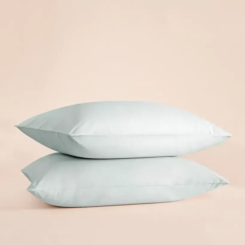 %100 Pamuk Percale 2'li Yastık Kılıfı Mavi - Pure Serisi - Penelope