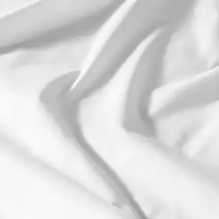 %100 Pamuk Percale Lastikli Çarşaf 120x200 cm Beyaz - Pure Serisi - 4