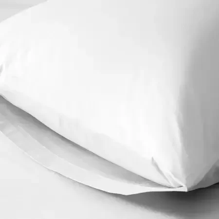 %100 Pamuk Percale Lastikli Çarşaf 120x200 cm Beyaz - Pure Serisi - 3