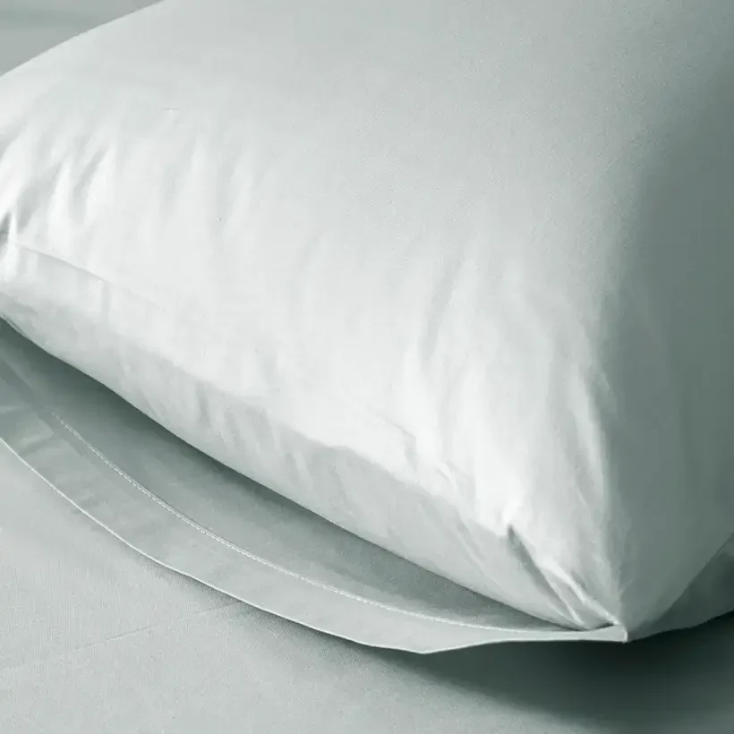 %100 Pamuk Percale Lastikli Çarşaf 120x200 cm Mavi - Pure Serisi - 