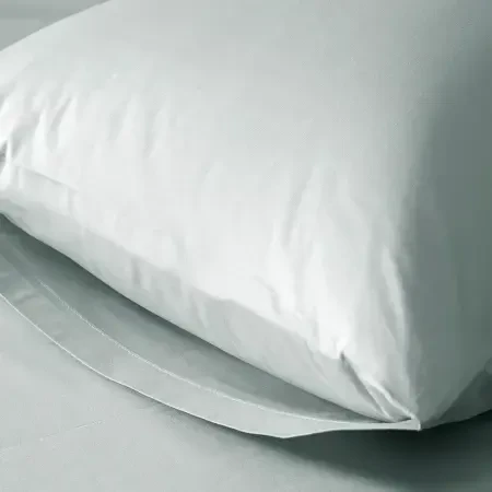 %100 Pamuk Percale Lastikli Çarşaf 200x200 cm Mavi - Pure Serisi - 3