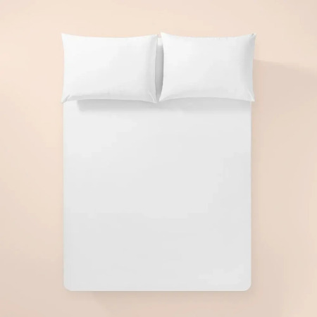 %100 Pamuk Percale Lastikli Çarşaf Beyaz - Pure Serisi - PENELOPE