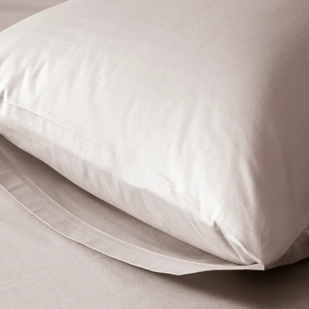 %100 Pamuk Percale Lastikli Çarşaf Gri - Pure Serisi - 3