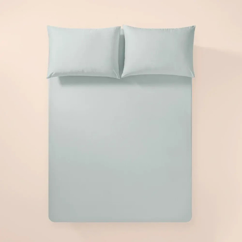 %100 Pamuk Percale Lastikli Çarşaf Mavi - Pure Serisi - 