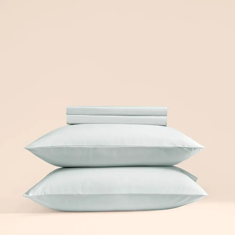 %100 Pamuk Percale Lastikli Çarşaf Mavi - Pure Serisi - 