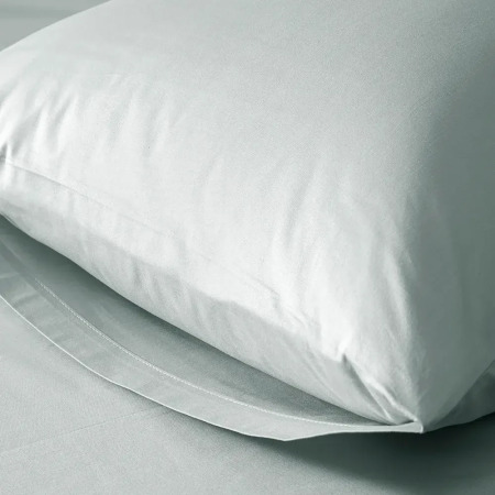%100 Pamuk Percale Lastikli Çarşaf Mavi - Pure Serisi - 3