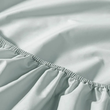 %100 Pamuk Percale Lastikli Çarşaf Mavi - Pure Serisi - 5