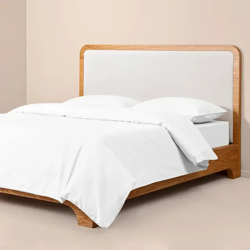 %100 Pamuk Percale Nevresim Seti 160x220 cm Beyaz - Pure Serisi - Penelope