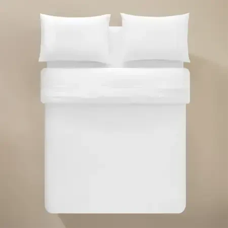 %100 Pamuk Percale Nevresim Seti 200x220 cm Beyaz - Juana Serisi - PENELOPE (1)