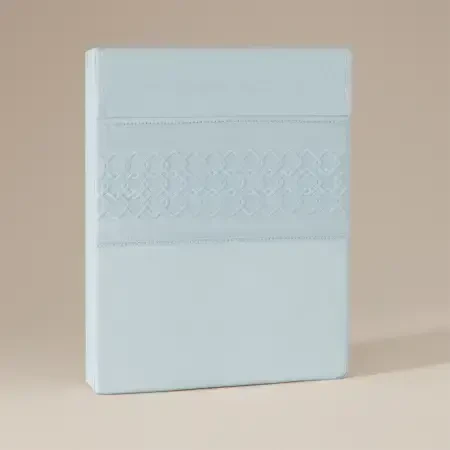 %100 Pamuk Percale Nevresim Seti 200x220 cm Mavi - Juana Serisi - 7