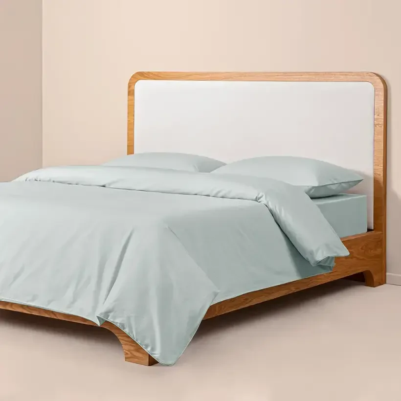 %100 Pamuk Percale Nevresim Seti 240x220 cm Mavi - Pure Serisi - 