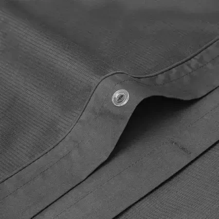 %100 Pamuk Percale Nevresim Seti 260x240 cm Antrasit - Pure Serisi - 5