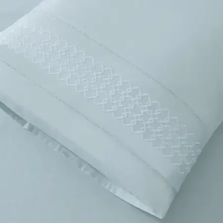 %100 Pamuk Percale Nevresim Seti 260x240 cm Mavi - Juana Serisi - 3