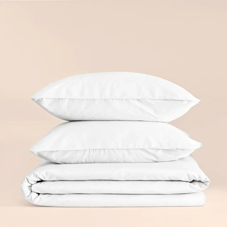 %100 Pamuk Percale Nevresim Seti Beyaz - Pure Serisi - PENELOPE (1)