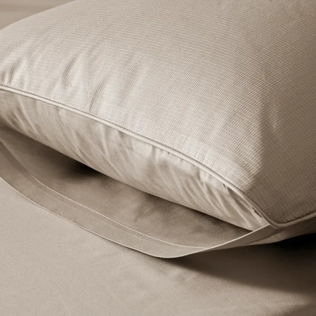 %100 Pamuk Percale Nevresim Seti Taş Rengi - Pure Serisi - 4