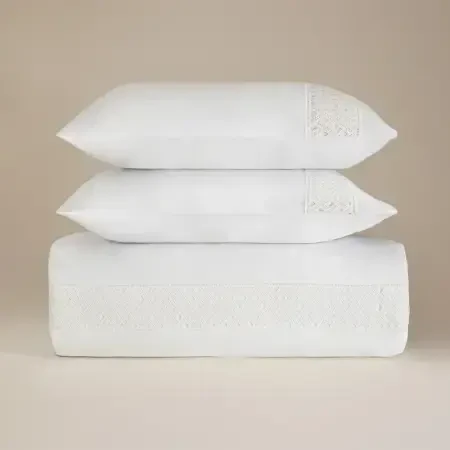 %100 Pamuk Saten Kumaş Nevresim Seti 200x220 cm - Delfina Serisi - 6