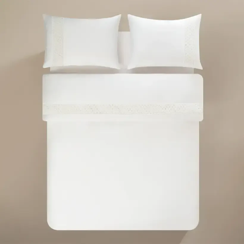 %100 Pamuk Saten Kumaş Nevresim Seti 240x220 cm - Delfina Serisi - 