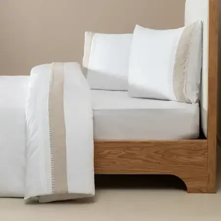 %100 Pamuk Saten Kumaş Nevresim Seti 260x240 cm - Carla Serisi - 1