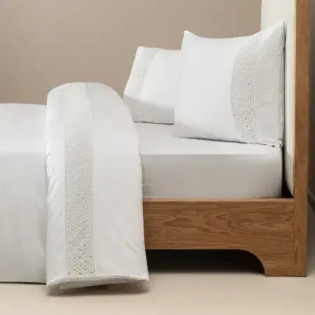 %100 Pamuk Saten Kumaş Nevresim Seti 260x240 cm - Delfina Serisi - 1