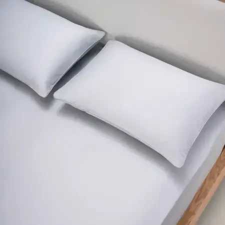 %100 Pamuk Saten Lastikli Çarşaf Seti 200x200 cm Mavi - Lia Serisi - Penelope (1)