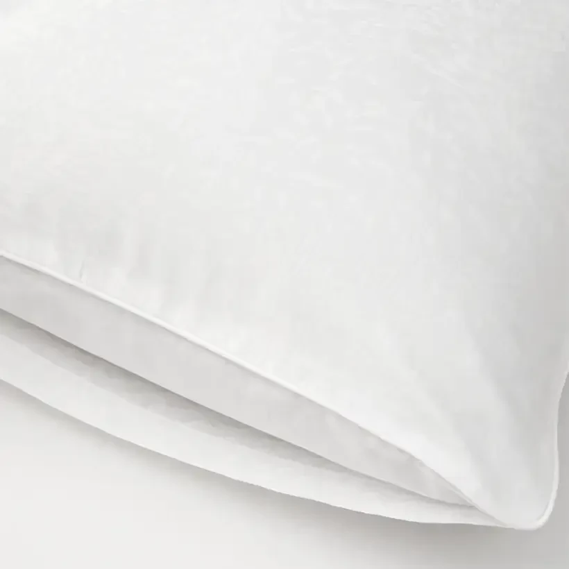 %100 Pamuk Saten Nevresim Seti 200x220 cm Beyaz - Plume Serisi - 