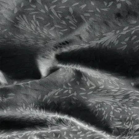 %100 Pamuk Saten Nevresim Seti 260x240 cm Antrasit - Plume Serisi - 4