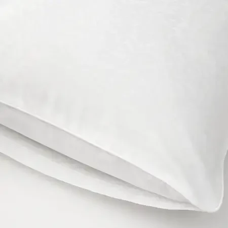 %100 Pamuk Saten Nevresim Seti 260x240 cm Beyaz - Plume Serisi - 3