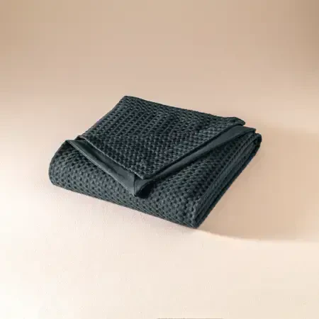 %100 Pamuk Tek Kişilik Pike 160x220 cm Antrasit - Lia Serisi - 5