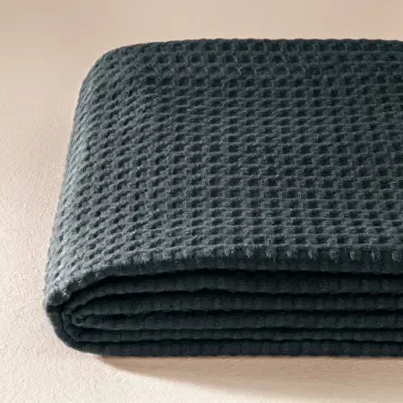 %100 Pamuk Tek Kişilik Pike 160x220 cm Antrasit - Lia Serisi - 4