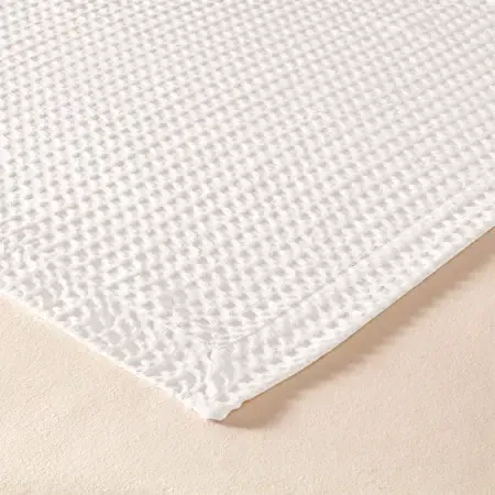 %100 Pamuk Tek Kişilik Pike 160x220 cm Beyaz - Lia Serisi - 3