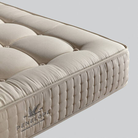 Saf İngiliz Yünü ve Doğal Pamuk Isı Dengeleyici El Yapımı Tek Kişilik Yatak 100x200 cm - Burlington - 3