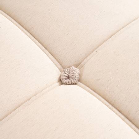 Saf İngiliz Yünü ve Organik Pamuk Isı Dengeleyici El Yapımı Tek Kişilik Yatak 120x200 cm - Burlington - 12